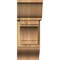 Ekena Millwork Merced Traditional Rough Sawn Bracket w/ Offset Brace, Western Red Cedar, 8"W x 20"D x 20"H BKT0806X20X20MRC01RWR - alternate 3